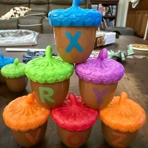 Colorful Acorn Alphabet learning toy